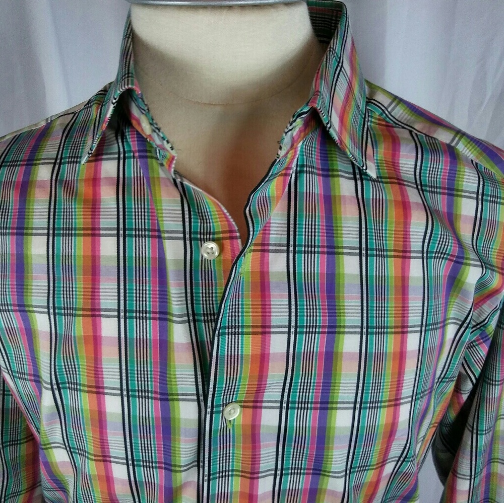 Cremieux Tailored Fit Fine Italian Cotton Shirt L